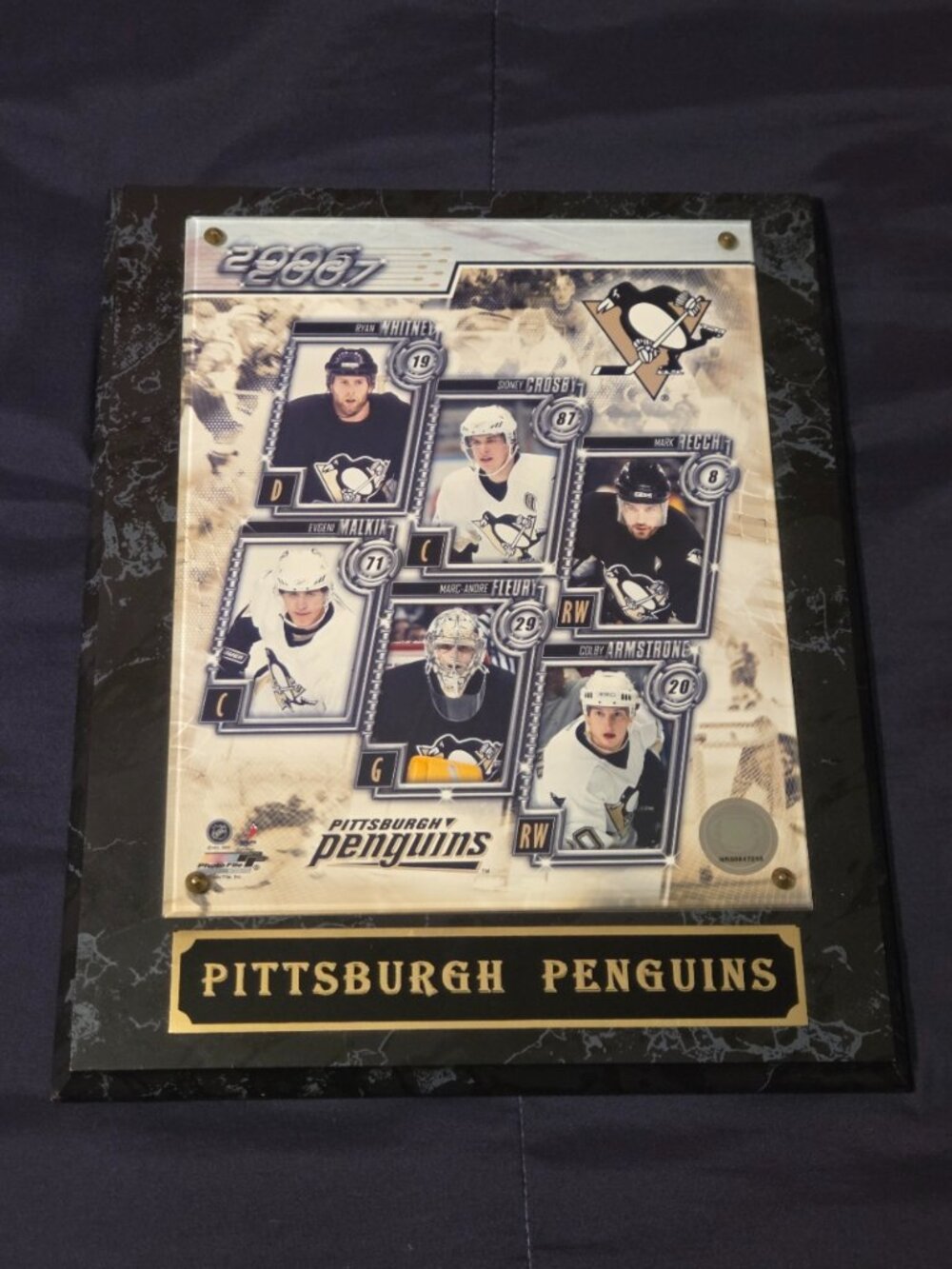 PITTSBURGH PENGUINS 2006-2007 PLAQUE